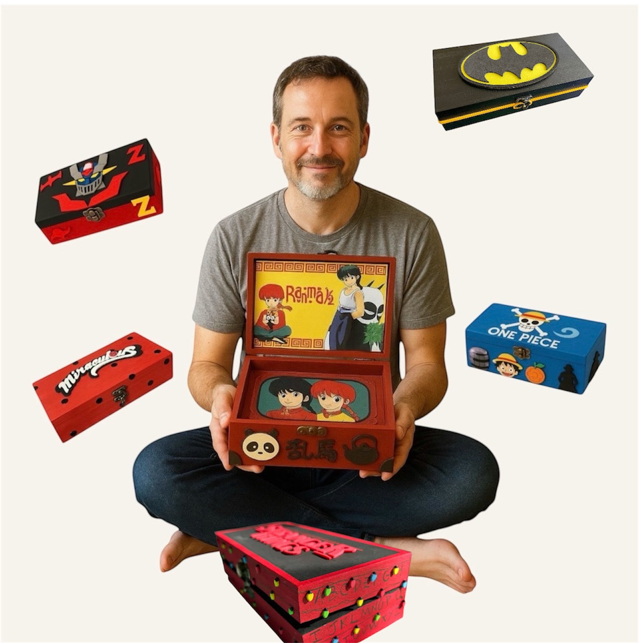 DECORATED BOXES WITH VARIOUS THEMES