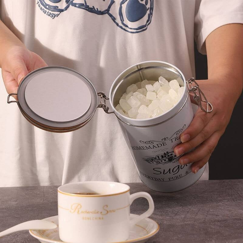 1,000ml 35OZ Tea Coffee Sugar Canisters Set Of 3