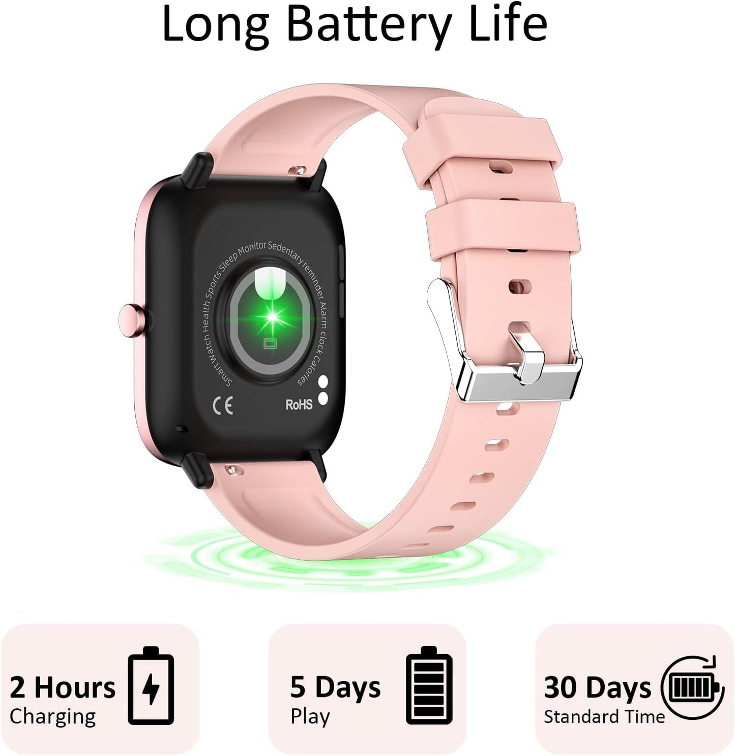 New Smartwatches Now On Sale, Featuring Message Alerts, Call Answering, Health Monitoring, Activity Tracking, Notification Reminders, And Fitness Functions.Not Waterproof
