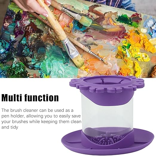 Paintbrush Cleaning Tool, Painting Brush Scrubber Board Cleaner Detachable