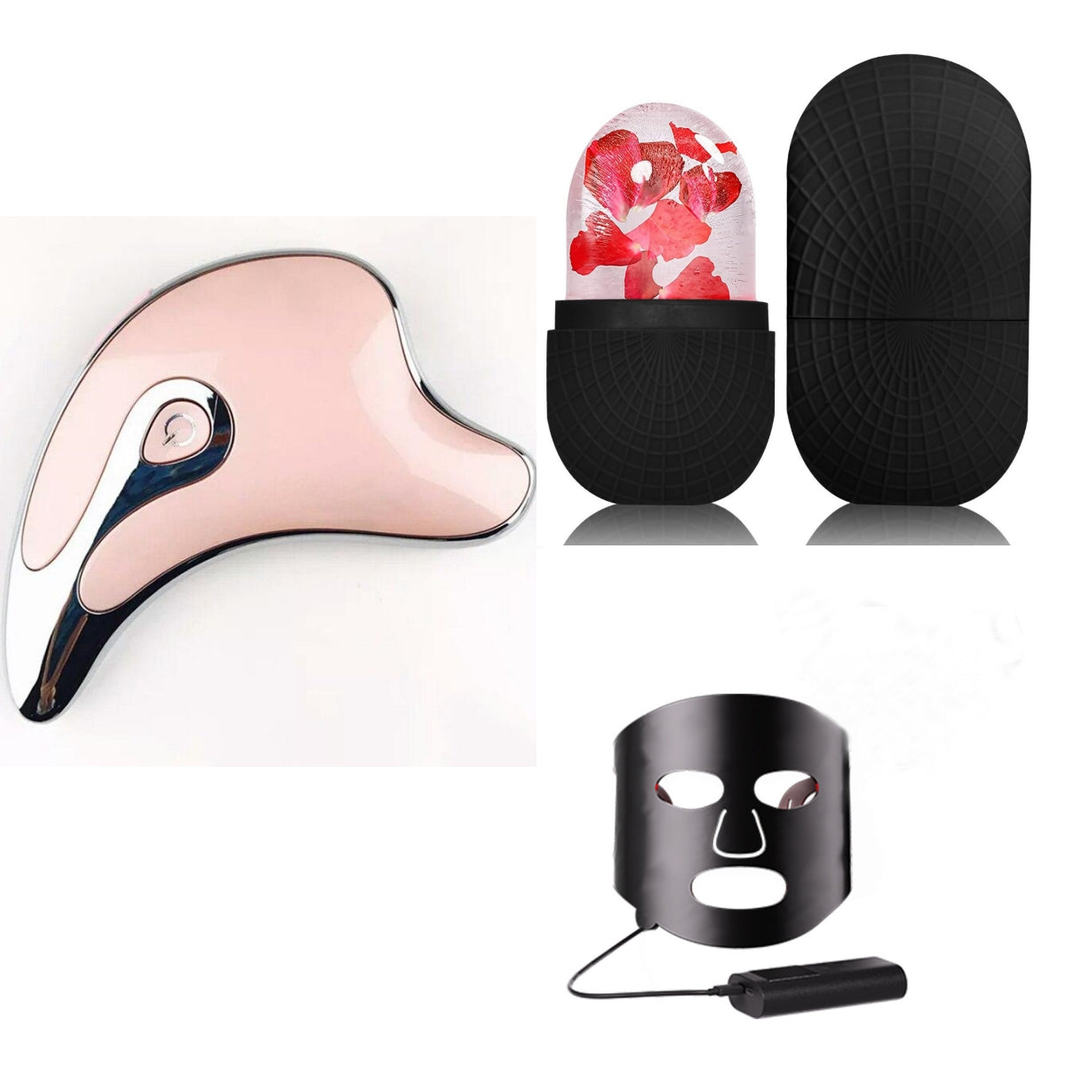 Gua Sha Scraper Facial Massager Face Lifting Slimming LED Light Microcurrent Skin Rejuvenation Electric Body Gouache Massage