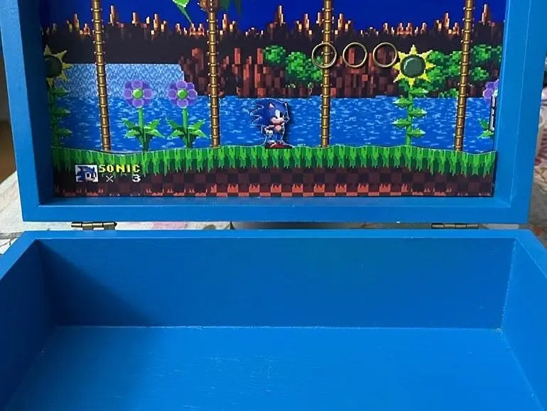 Caja Sonic Erizo - Madera Decorativa Gaming | EME EME