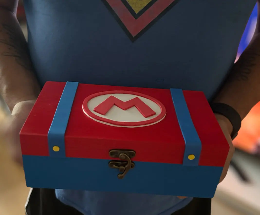Caja Mario / Luigi  | Caja de madera decorativa | EME regalos EME