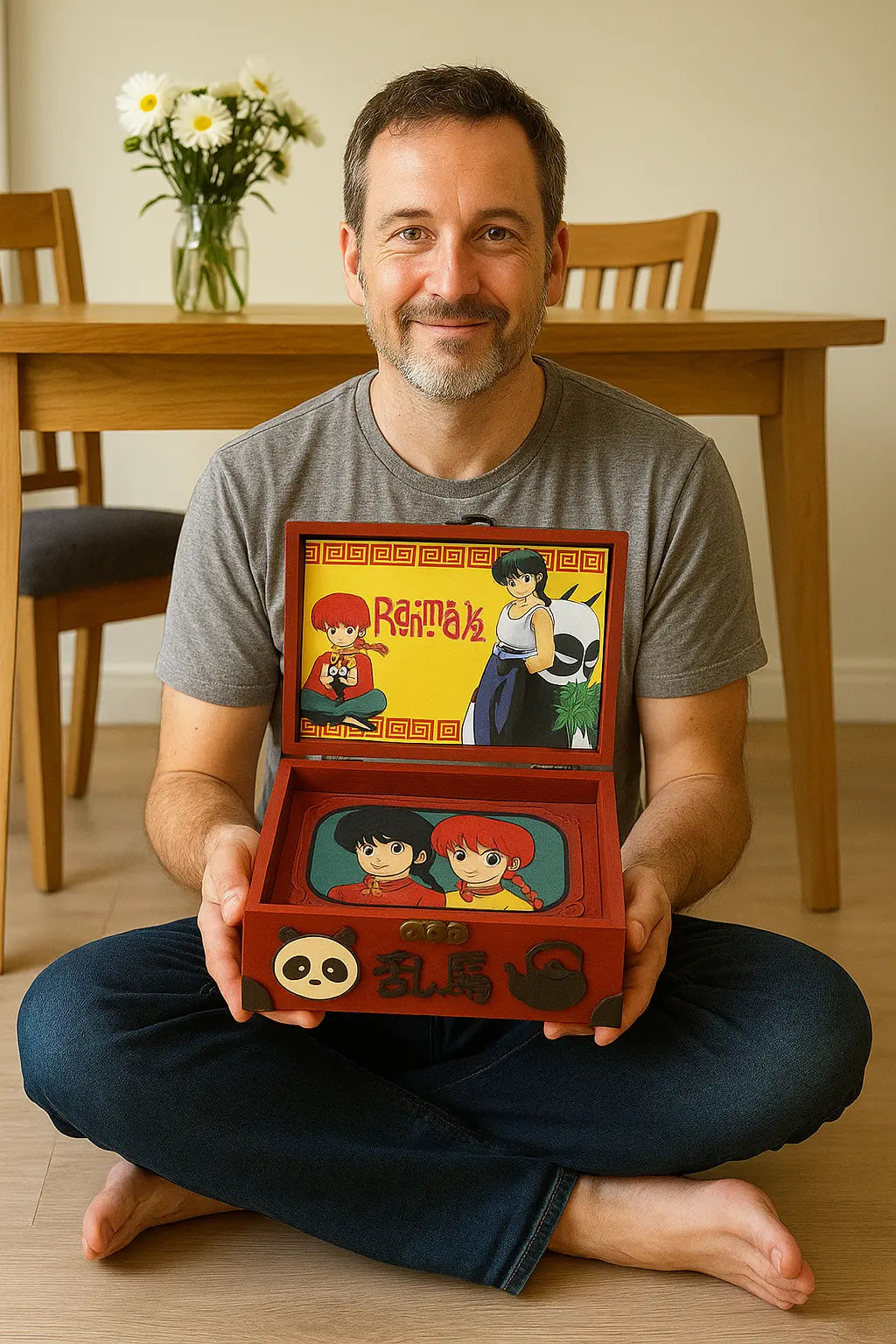 Caja Ranma 1/2 Artesanal - Coleccionista Anime Hecha a Mano | EME Regalos EME