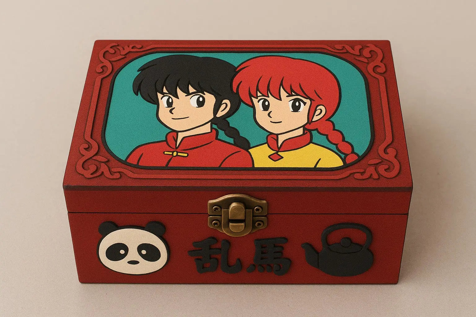 Caja Ranma 1/2 Artesanal - Coleccionista Anime Hecha a Mano | EME Regalos EME