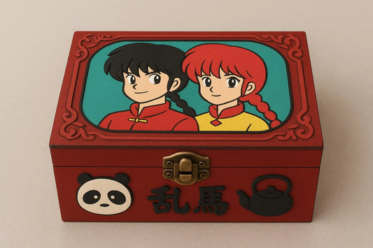 Caja Ranma 1/2 Artesanal - Coleccionista Anime Hecha a Mano | EME Regalos EME