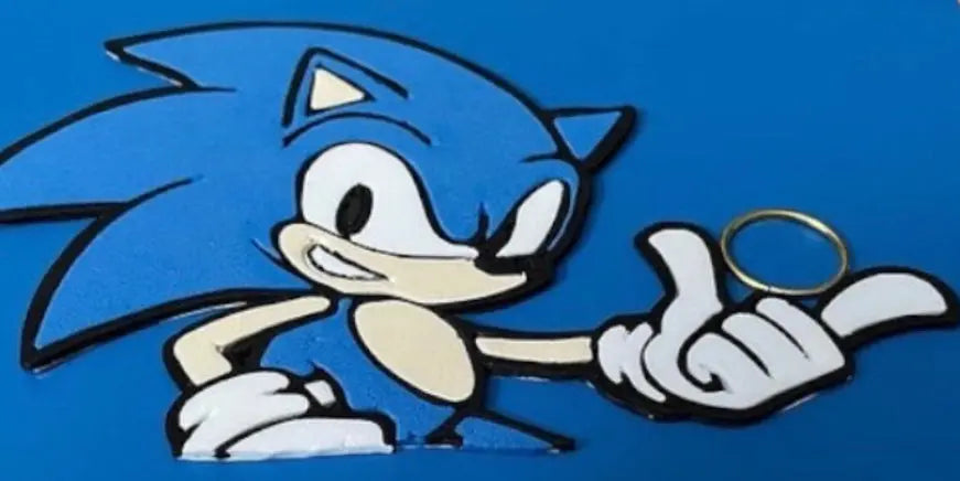 Caja Sonic Erizo - Madera Decorativa Gaming | EME EME