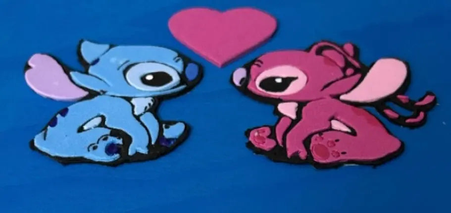 Caja de Stich personalizable - Madera pintada a mano EME