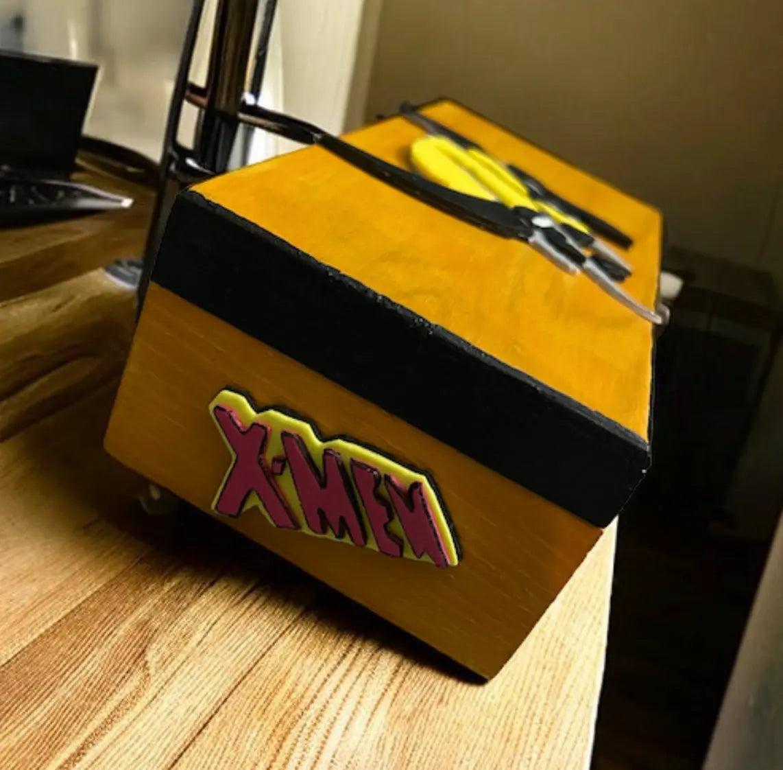 Wolverine Box - Hand-Painted Wood EME