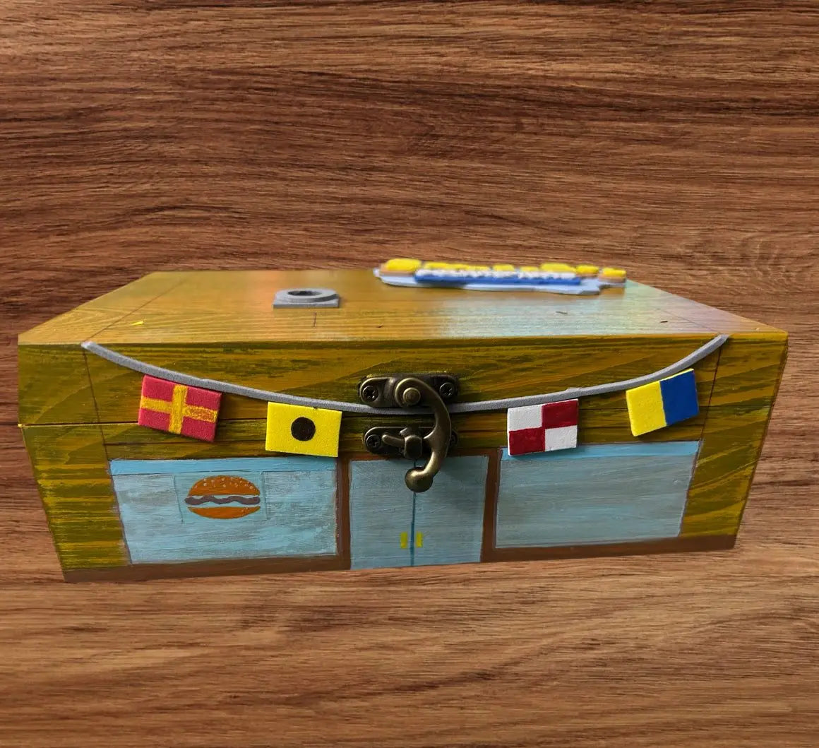 Fun Sea Sponge Box - Decorative Wooden Box for Kids | EME Gifts EME