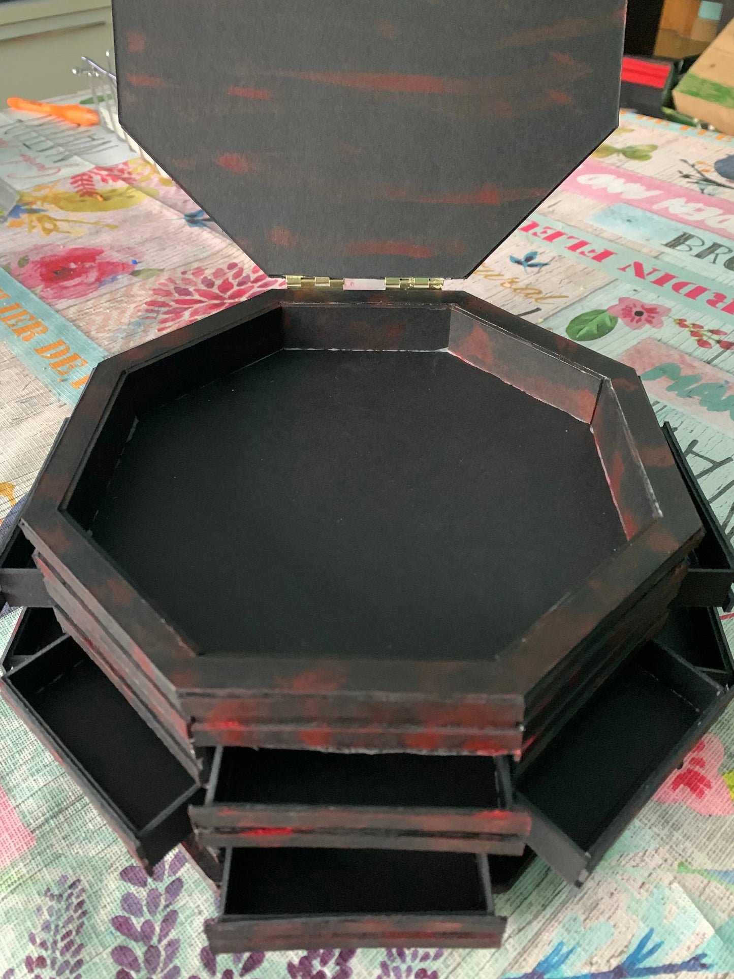 Miraculous Jewelry Box Base Case - 12 Side Drawers + Top Opening | EME Gifts EME