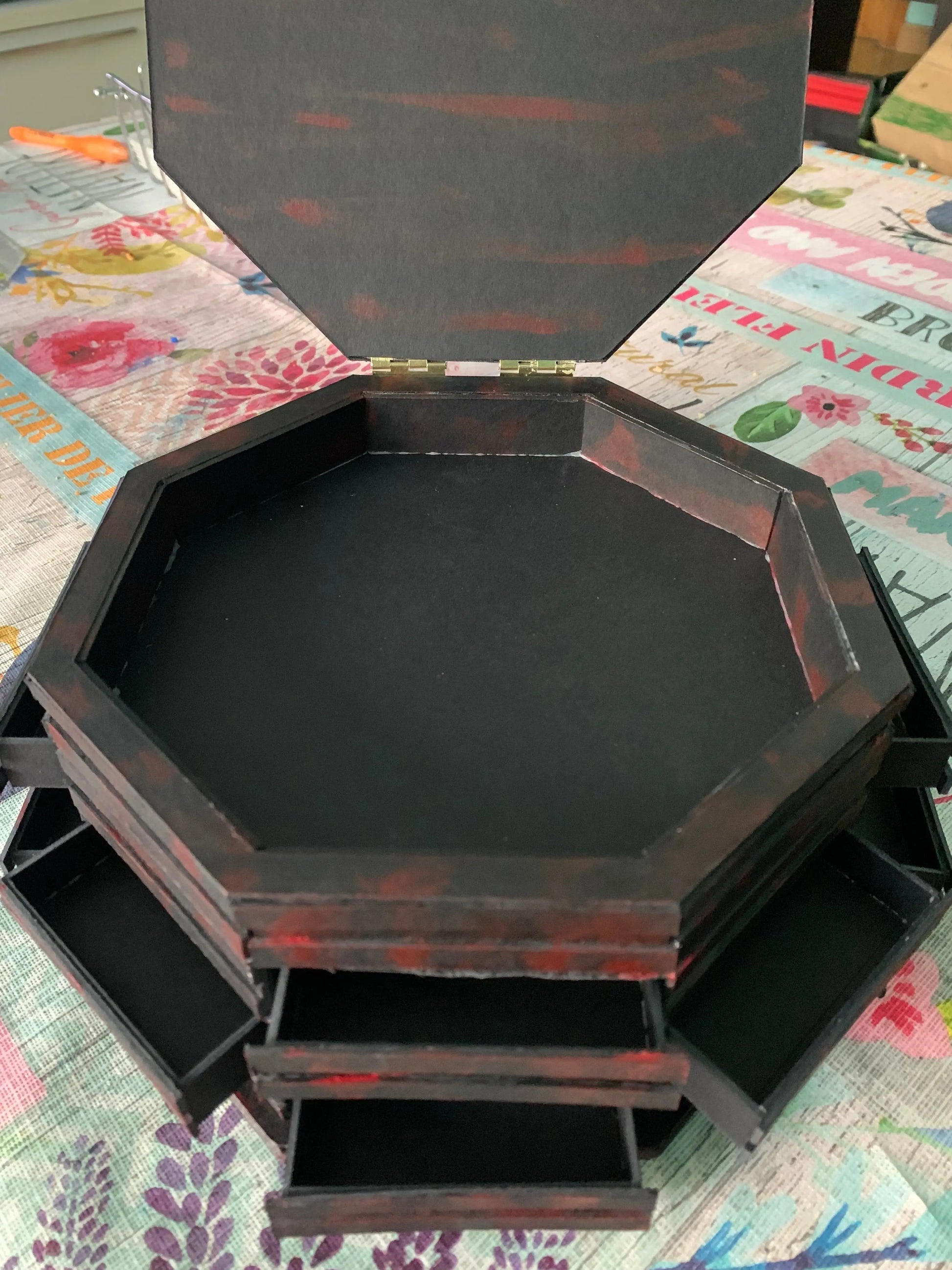Miraculous Jewelry Box Base Case - 12 Side Drawers + Top Opening | EME Gifts EME