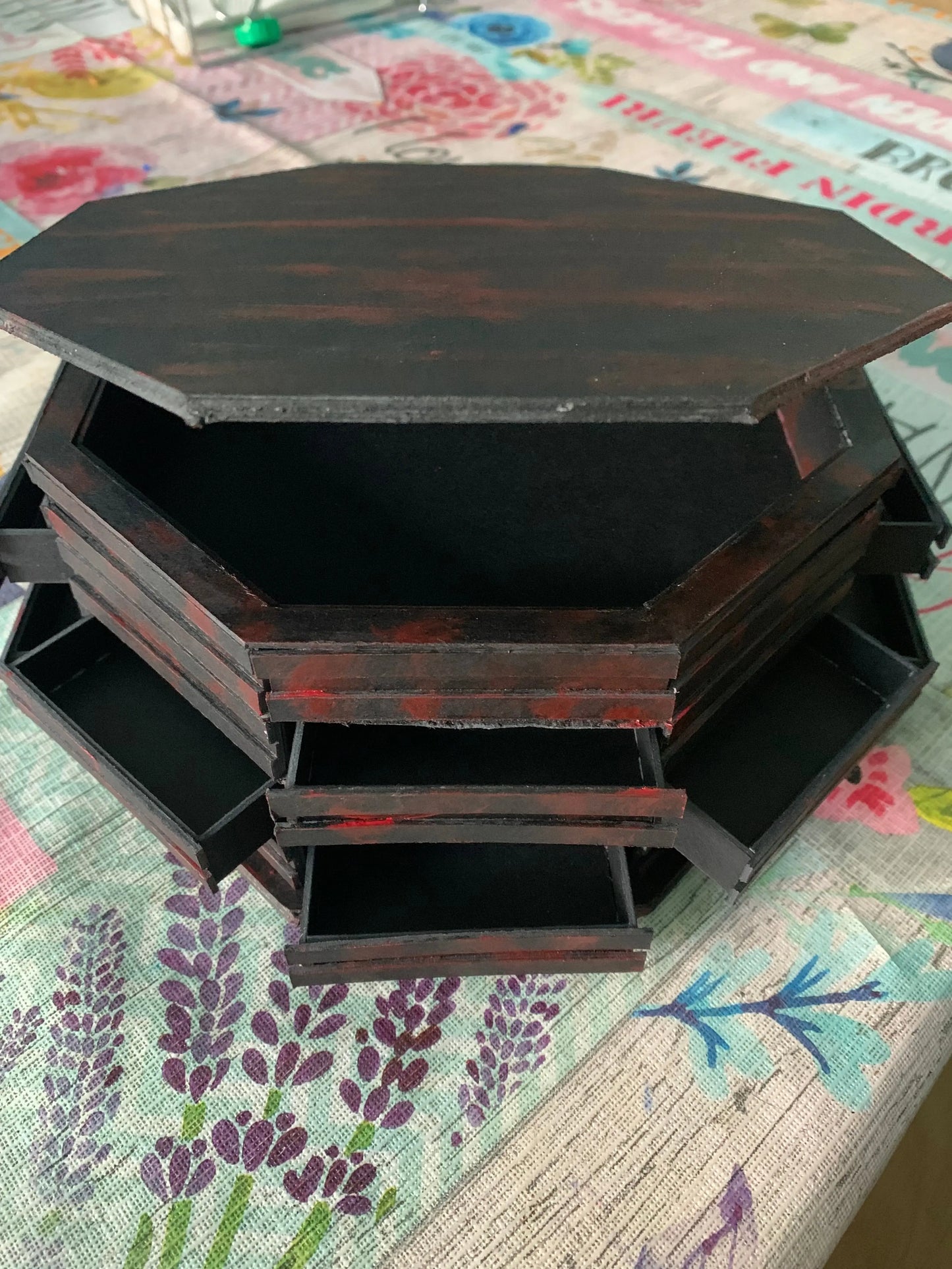 Miraculous Jewelry Box Base Case - 12 Side Drawers + Top Opening | EME Gifts EME