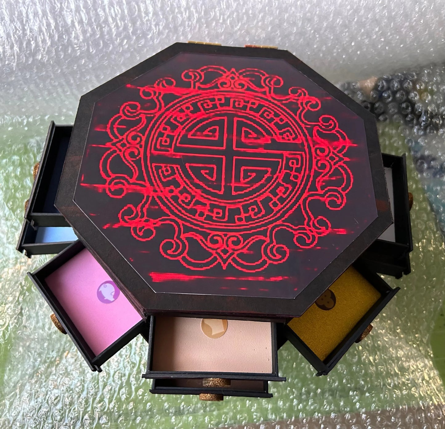 Miraculous Jewelry Box Base Case - 12 Side Drawers + Top Opening | EME Gifts EME