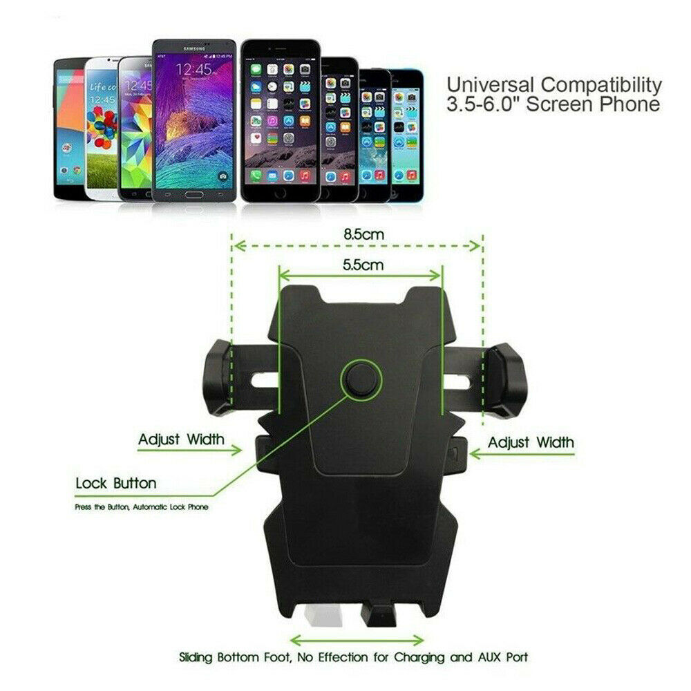 360 Rotatable In Car Suction Phone Holder Dashboard Windscreen Universal Mount