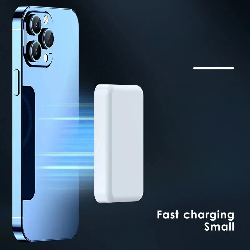20W Power Bank With Magnetic Closure, 10000mAh, Portable, Wireless, Fast Charging, MagSafe Compatible For IPhone 15 Pro Max And 16 Pro  ONLY SHIPPING GERMANY