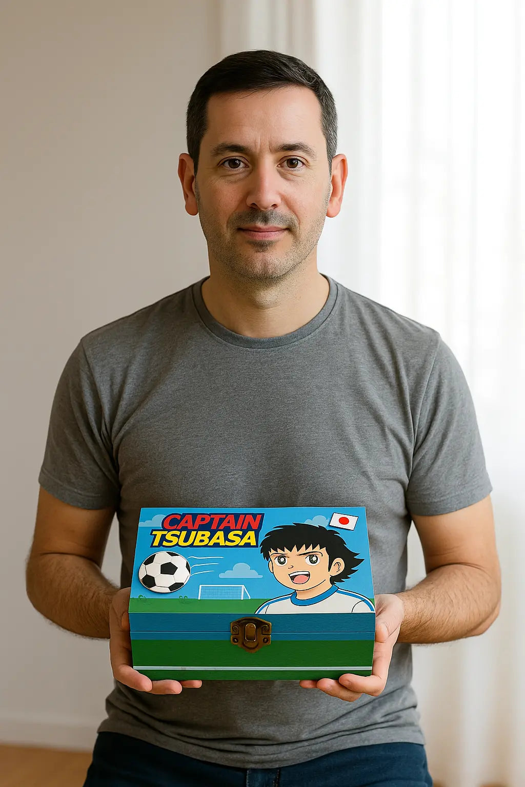 Captain Tsubasa Oliver Box - Wooden Anime Football EME